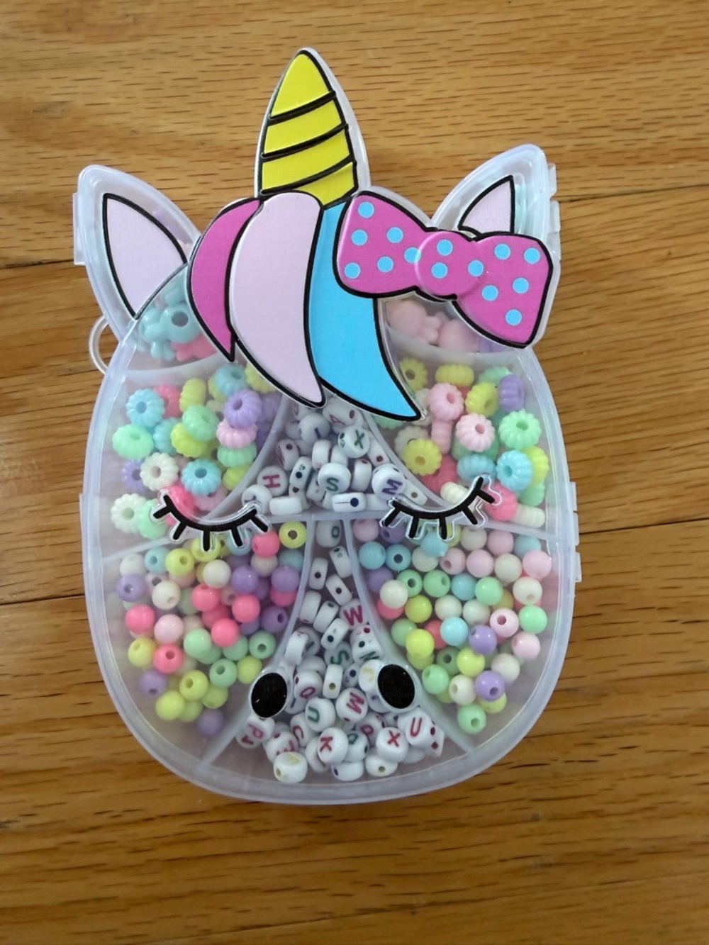 Source Unknown Unicorn Bead Kit - Pastel Pink Blue Yellow Beads